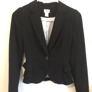 Women’s Black Peplum Style Blazer